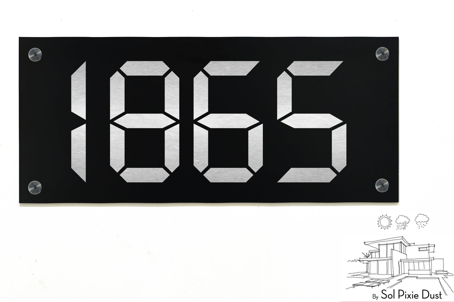 Aluminum (ACP) Engraved Address Plaque