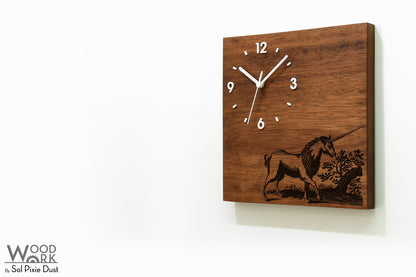 Vintage Wooden Square Clocks