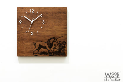 Vintage Wooden Square Clocks