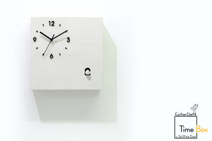 Time Box Modern Cuckoo Bird.  Cuckoo and Pendulum Wall Clock