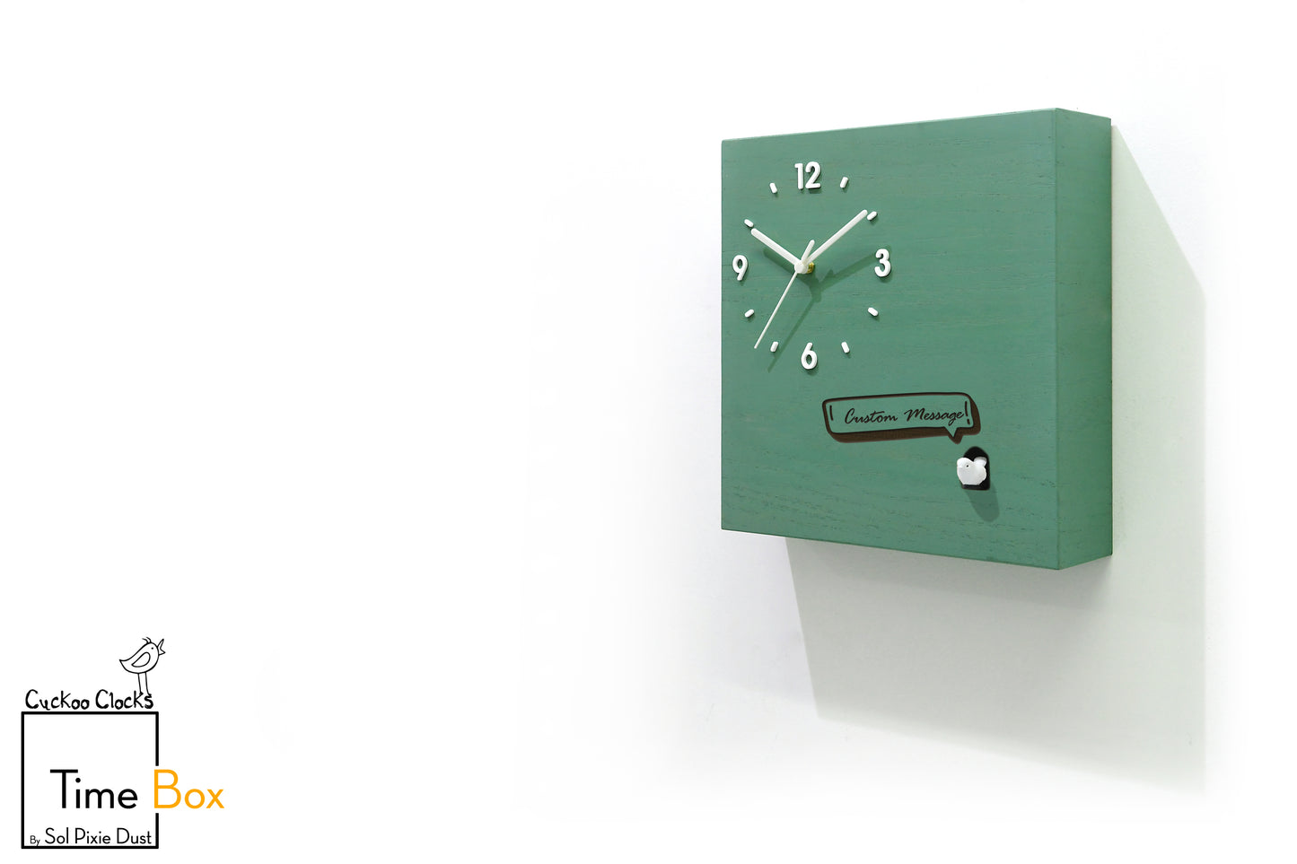 Time Box Modern Cuckoo Bird.  Cuckoo and Pendulum Wall Clock