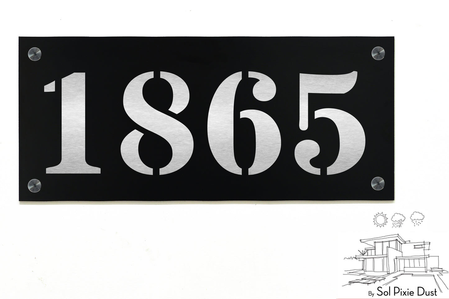 Aluminum (ACP) Engraved Address Plaque