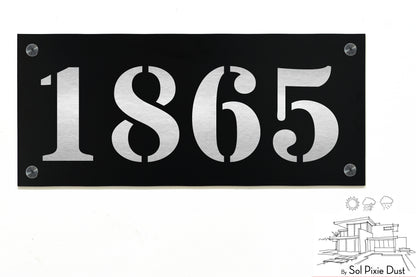 Aluminum (ACP) Engraved Address Plaque