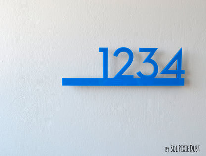 Underline House Numbers - LED Signs with Name / Address