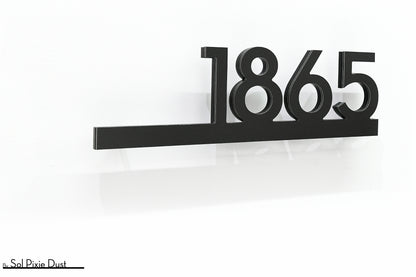 Underline House Numbers - LED Signs with Name / Address