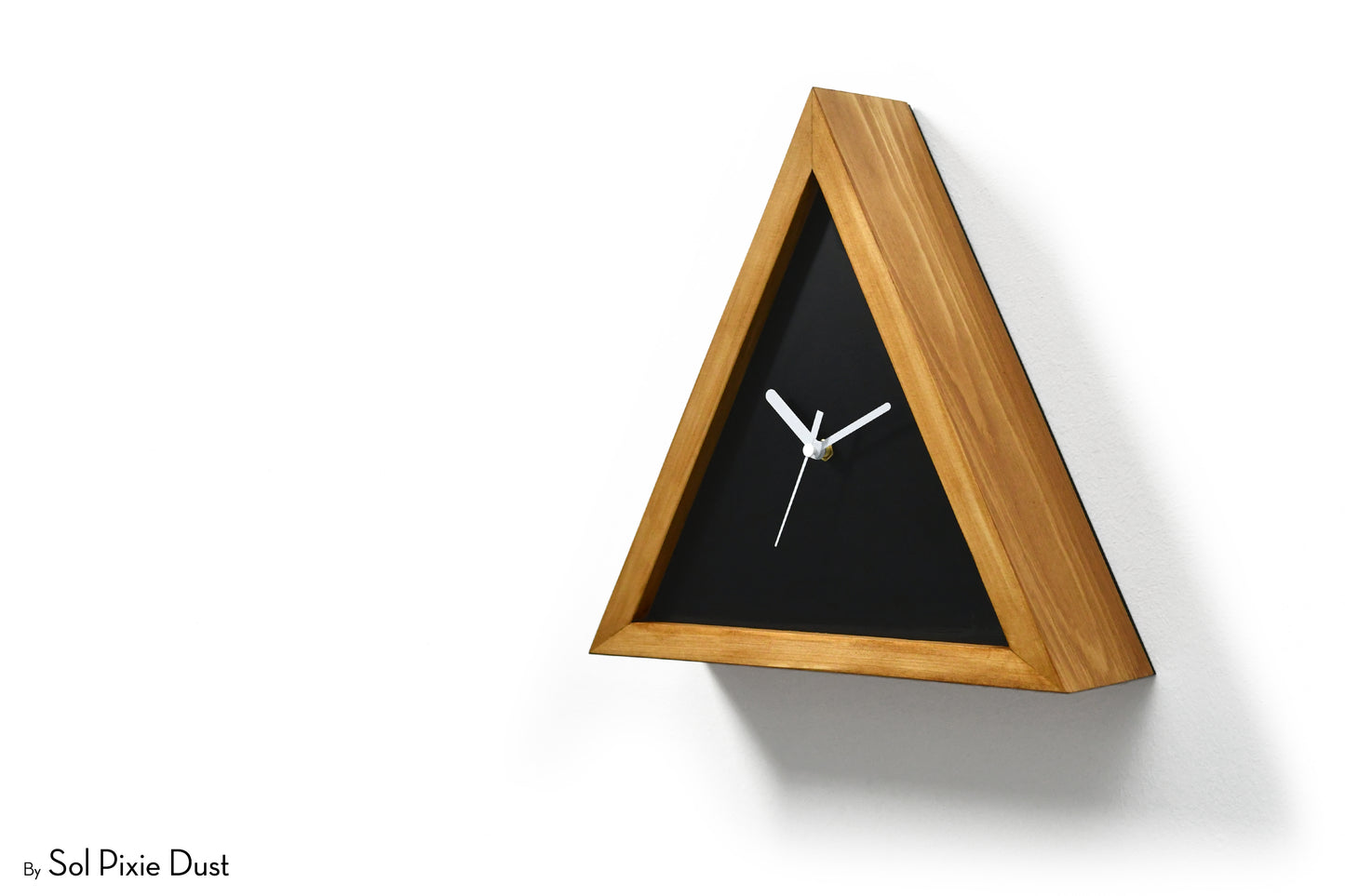 Cabin Cuckoo Bird Wall Clock - Table Clock - Solid Iroko Wood or White Oak