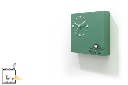 Time Box Modern Cuckoo Bird.  Cuckoo and Pendulum Wall Clock