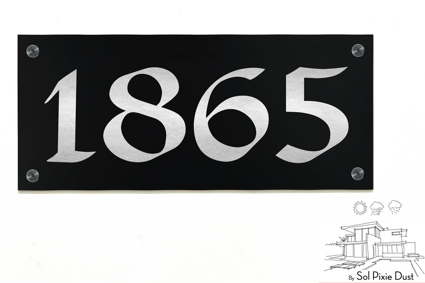 Aluminum (ACP) Engraved Address Plaque
