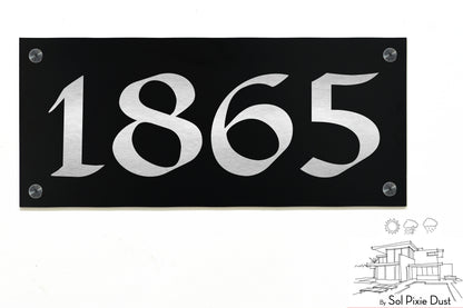 Aluminum (ACP) Engraved Address Plaque