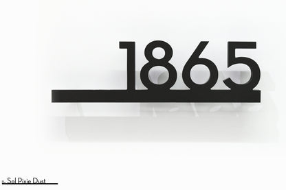 Underline House Numbers - LED Signs with Name / Address