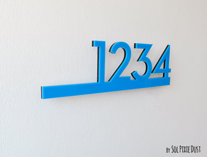 Underline House Numbers - LED Signs with Name / Address