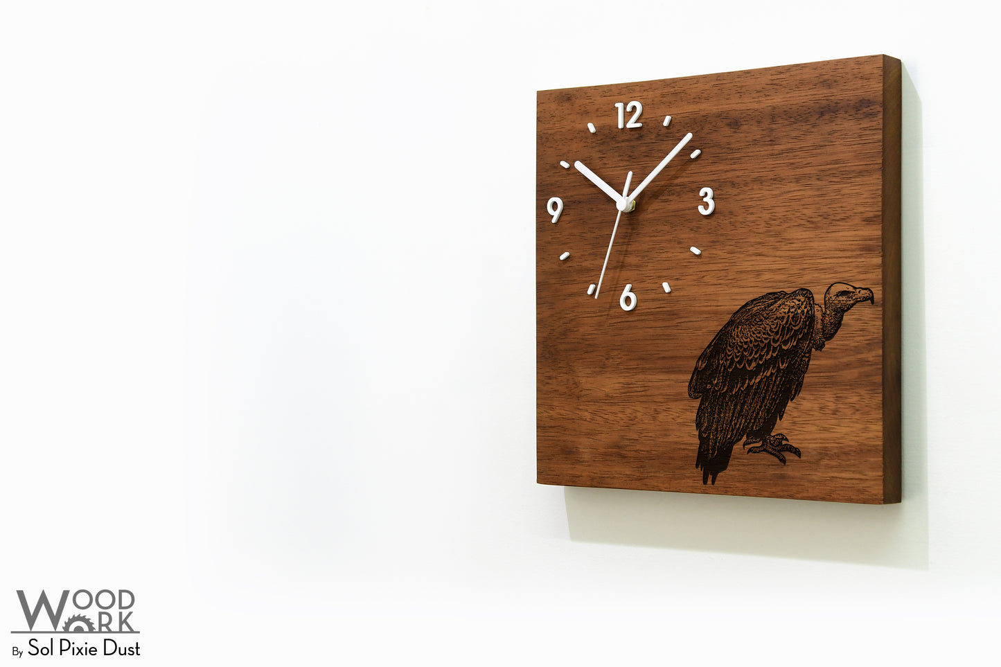 Vintage Wooden Square Clocks