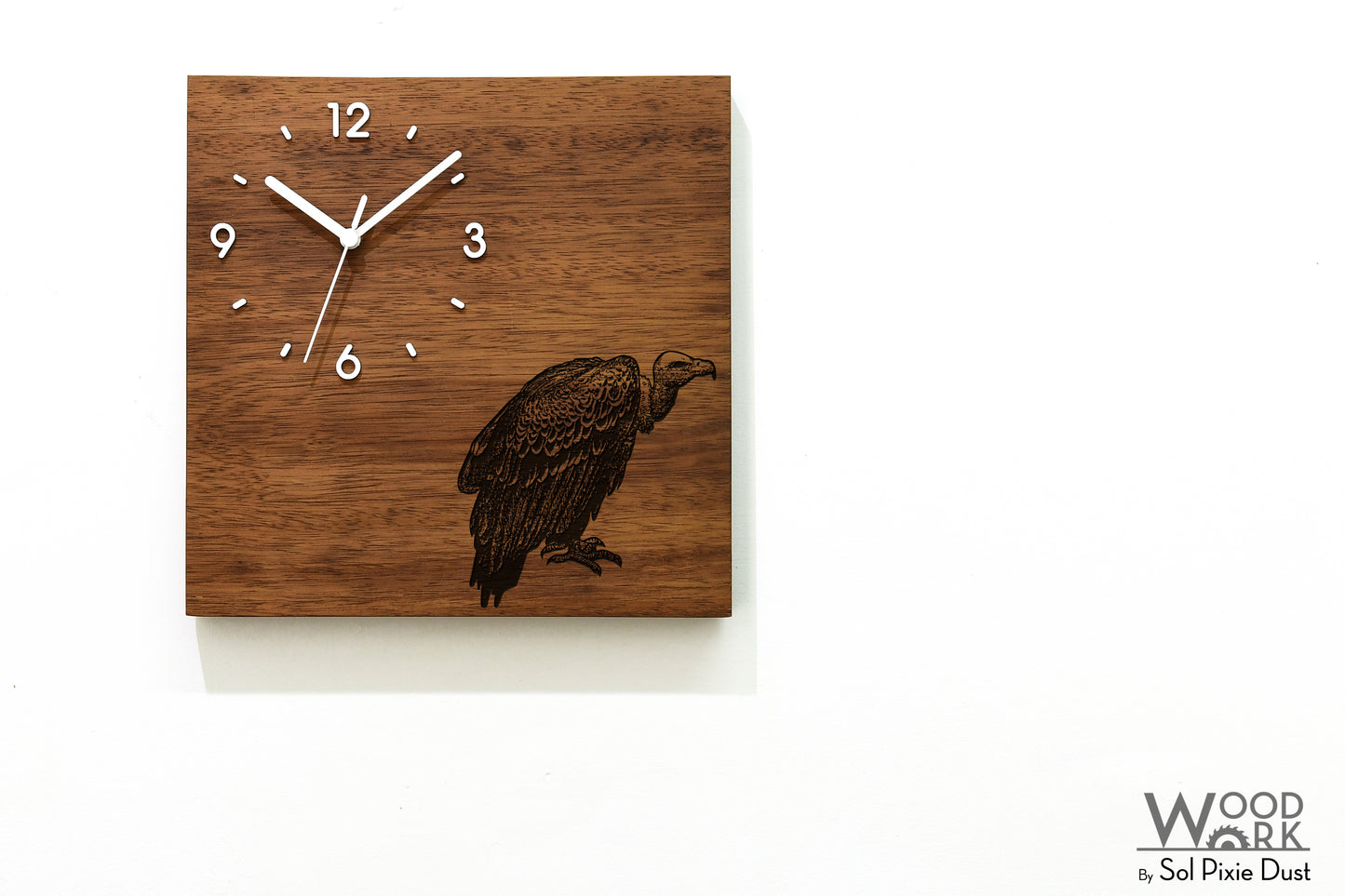 Vintage Wooden Square Clocks