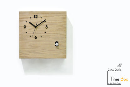 Time Box Modern Cuckoo Bird.  Cuckoo and Pendulum Wall Clock