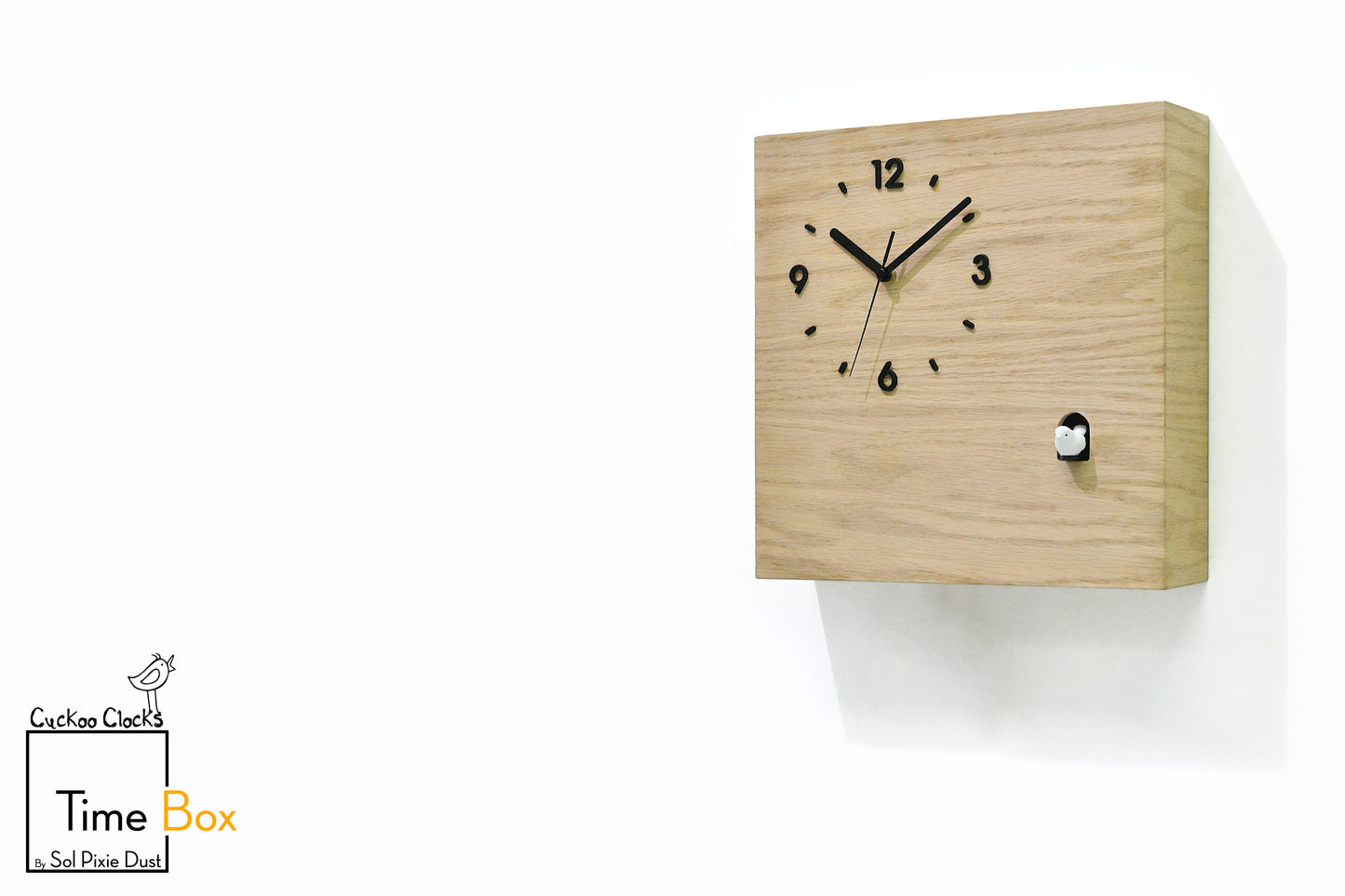 Time Box Modern Cuckoo Bird.  Cuckoo and Pendulum Wall Clock