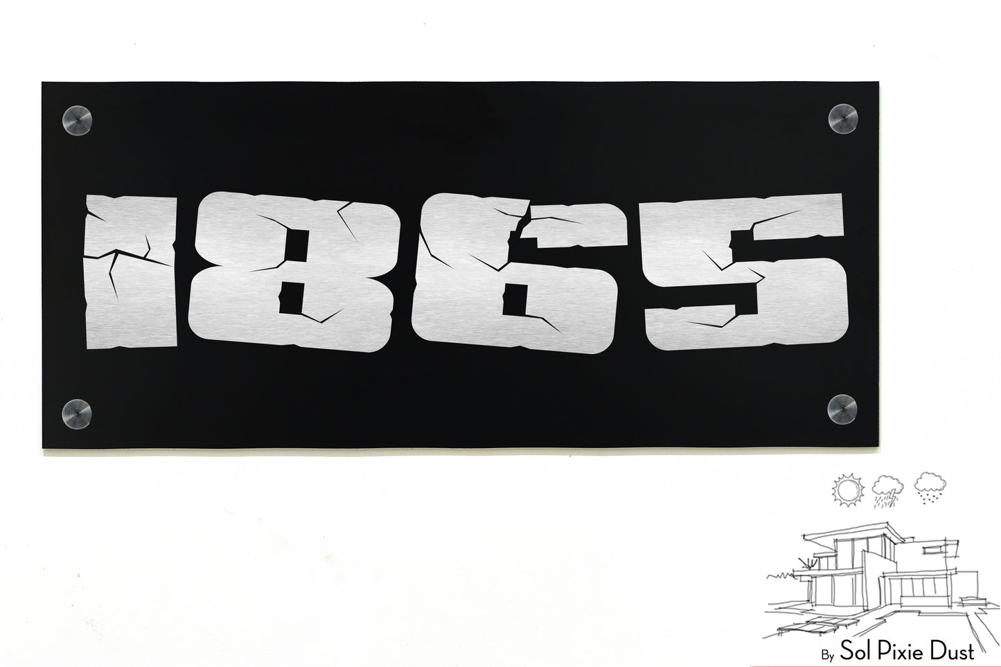 Aluminum (ACP) Engraved Address Plaque