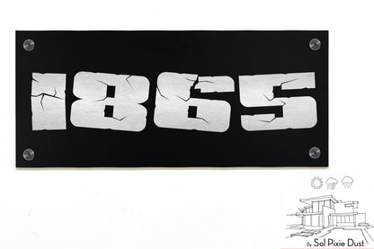 Aluminum (ACP) Engraved Address Plaque