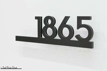 Underline House Numbers - LED Signs with Name / Address