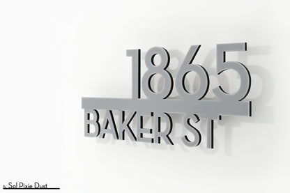Underline House Numbers - LED Signs with Name / Address
