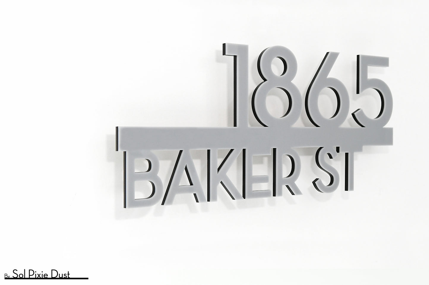 Underline House Numbers - LED Signs with Name / Address