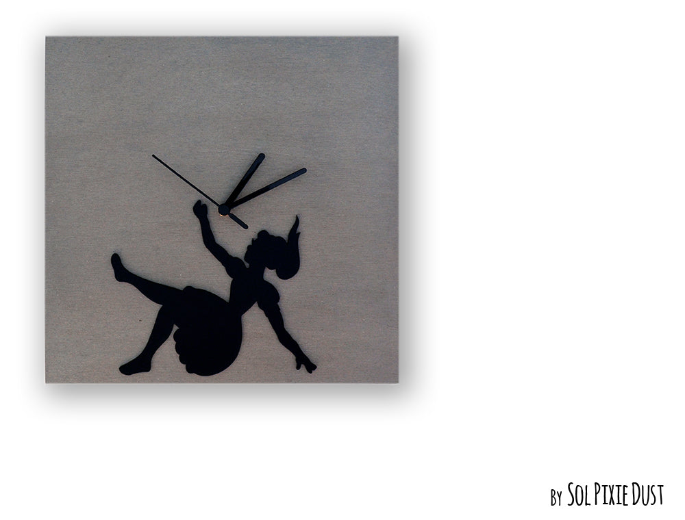 Square Concrete Wall Clocks Designs with Acrylic