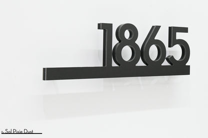 Underline House Numbers - LED Signs with Name / Address
