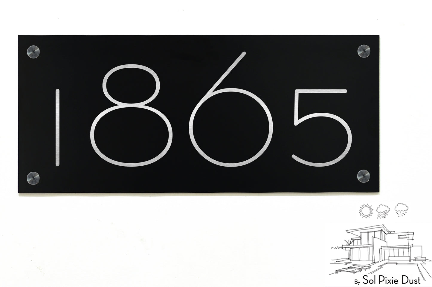 Aluminum (ACP) Engraved Address Plaque