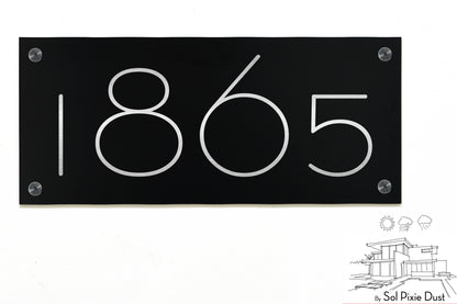 Aluminum (ACP) Engraved Address Plaque