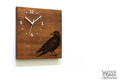 Vintage Wooden Square Clocks