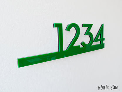 Underline House Numbers - LED Signs with Name / Address