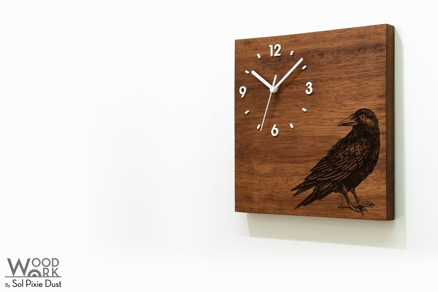 Vintage Wooden Square Clocks