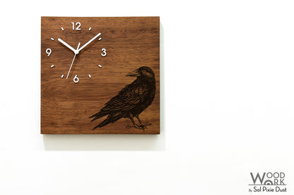 Vintage Wooden Square Clocks