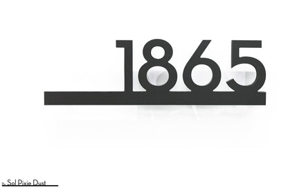 Underline House Numbers - LED Signs with Name / Address