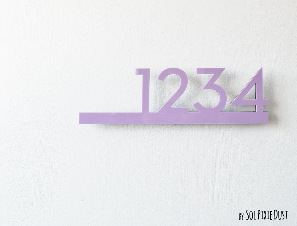 Underline House Numbers - LED Signs with Name / Address