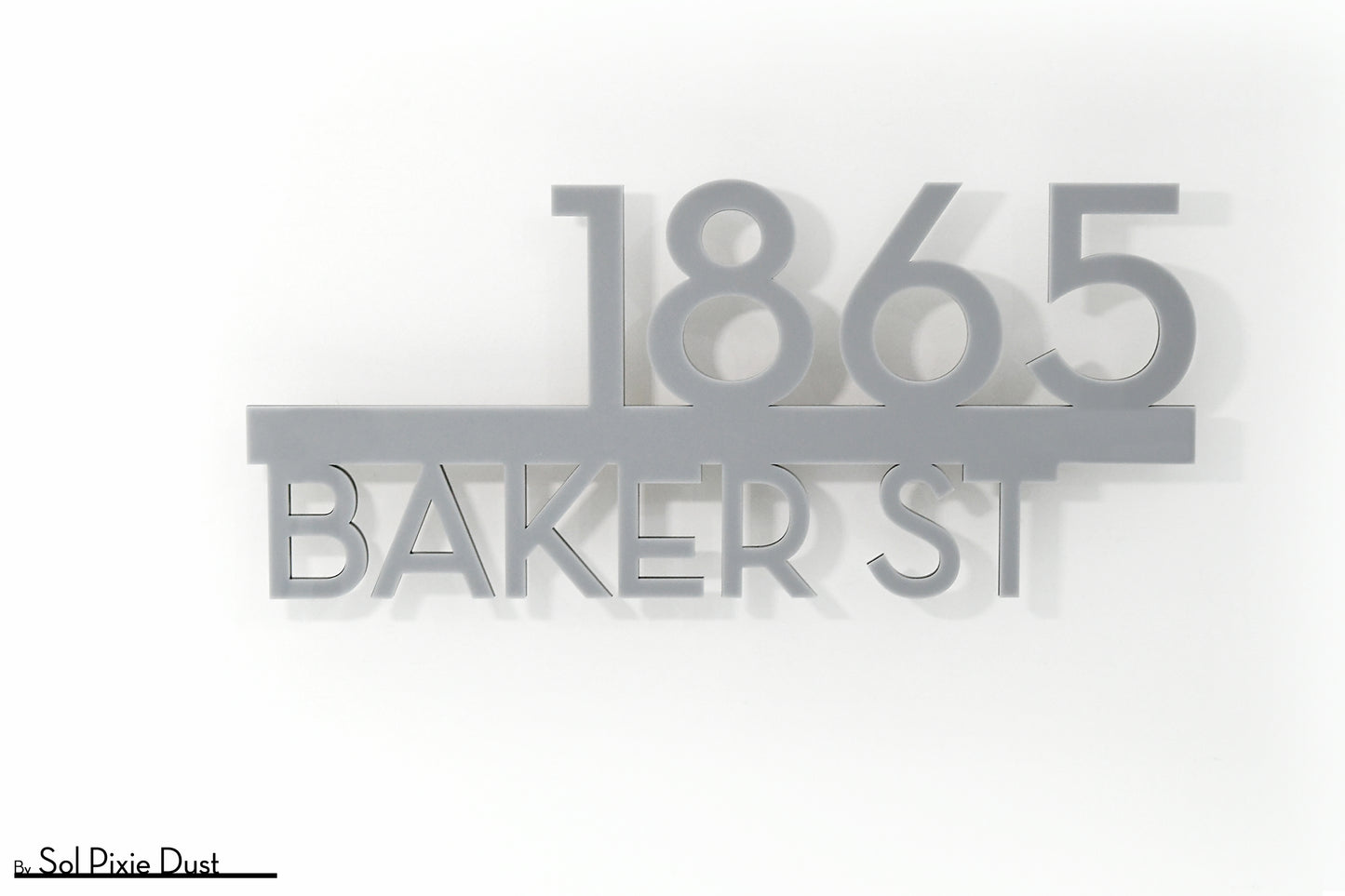 Underline House Numbers - LED Signs with Name / Address