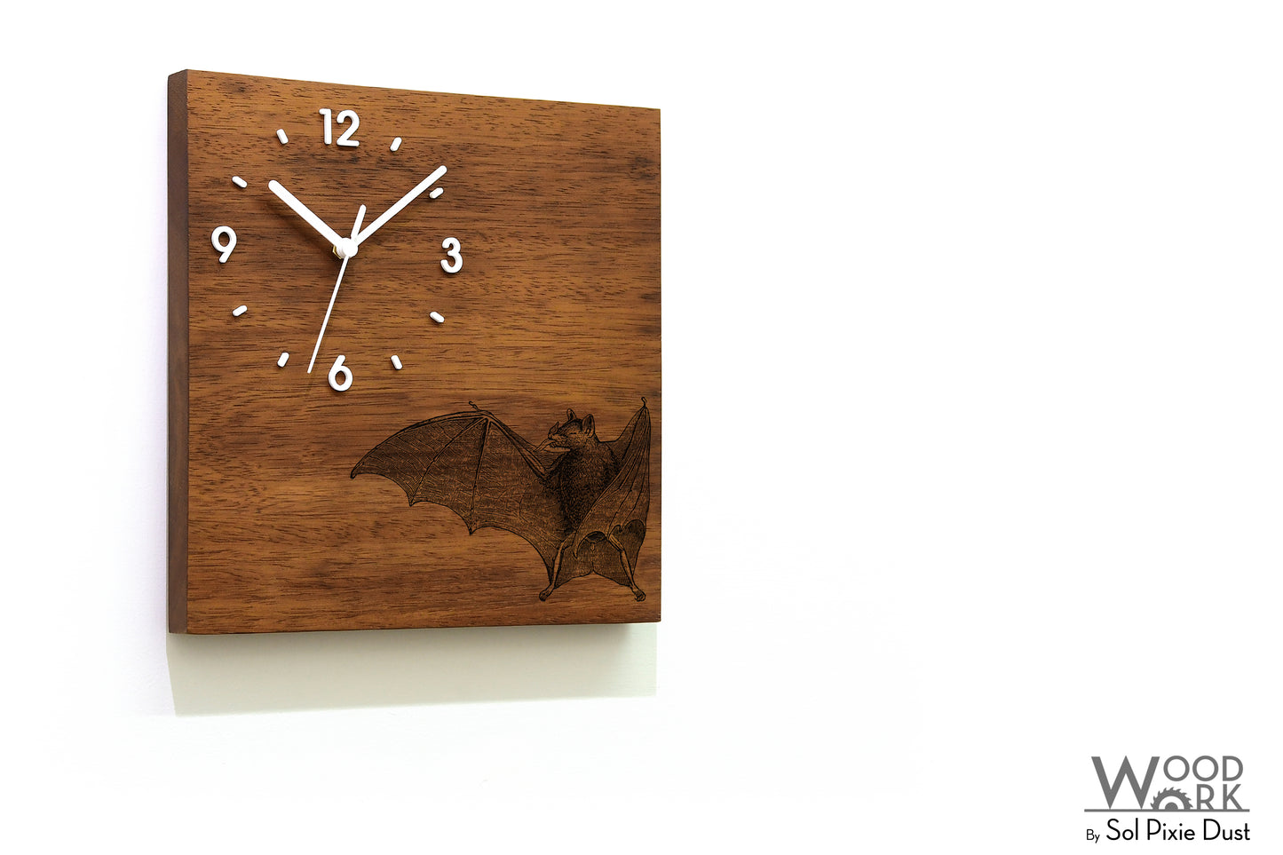 Vintage Wooden Square Clocks