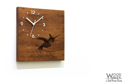 Vintage Wooden Square Clocks