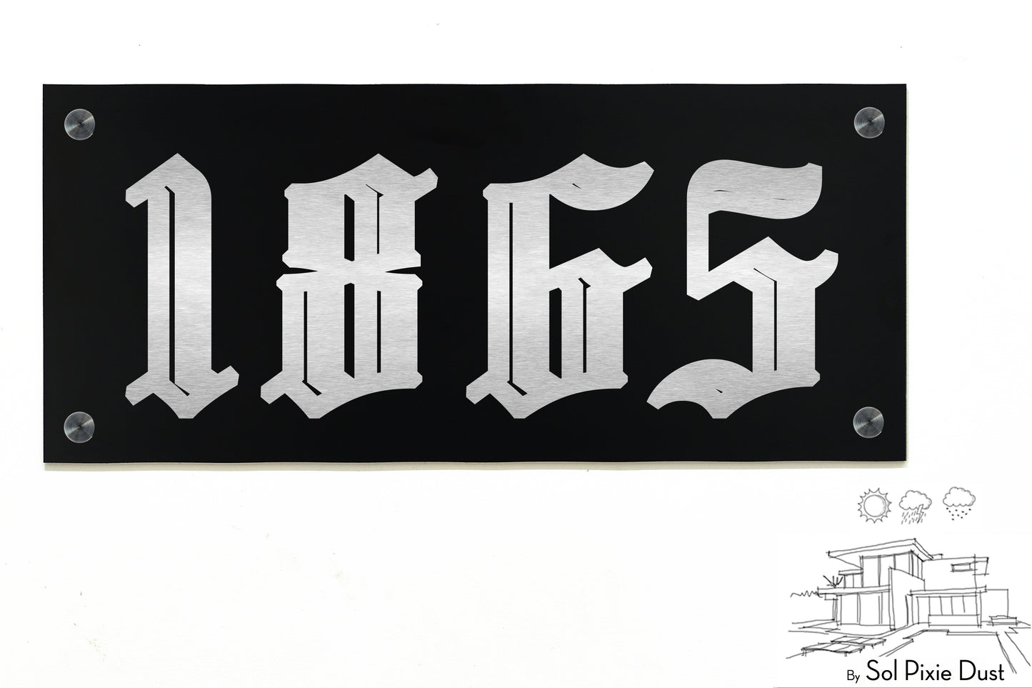 Aluminum (ACP) Engraved Address Plaque
