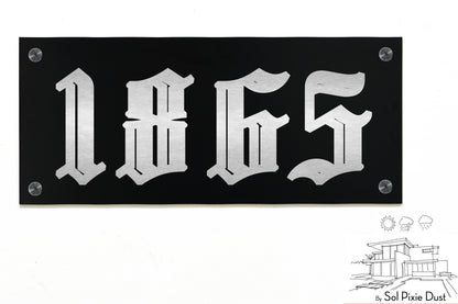 Aluminum (ACP) Engraved Address Plaque