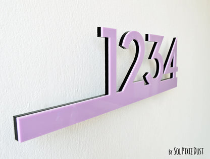 Underline House Numbers - LED Signs with Name / Address