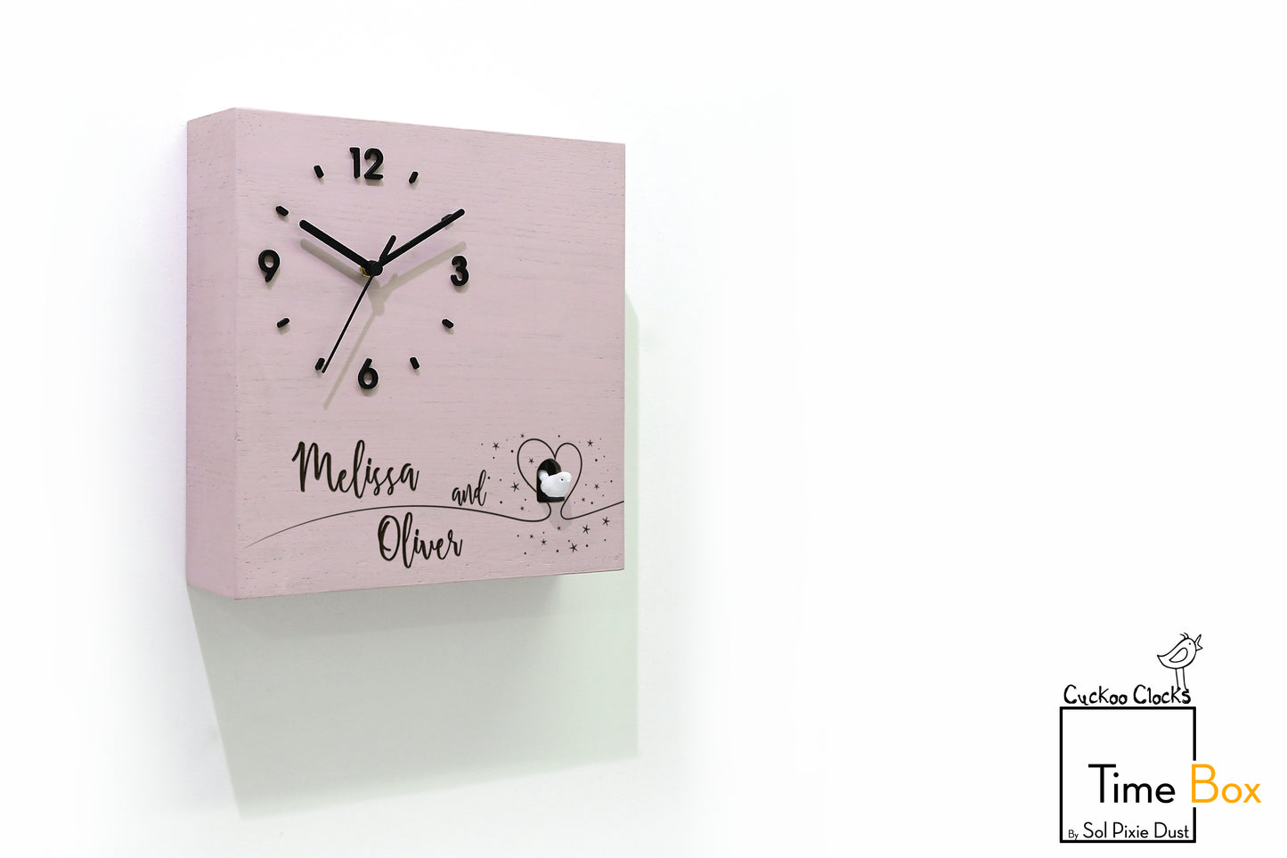 Time Box Modern Cuckoo Bird.  Cuckoo and Pendulum Wall Clock