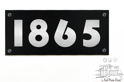 Aluminum (ACP) Engraved Address Plaque