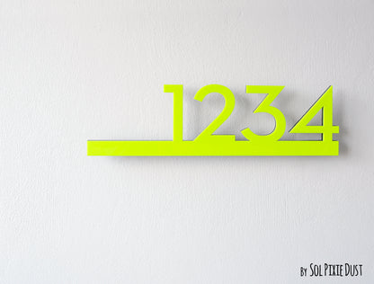 Underline House Numbers - LED Signs with Name / Address
