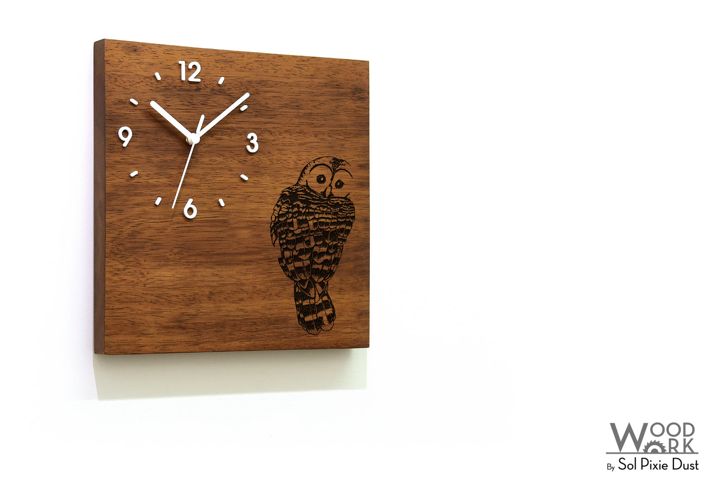 Vintage Wooden Square Clocks