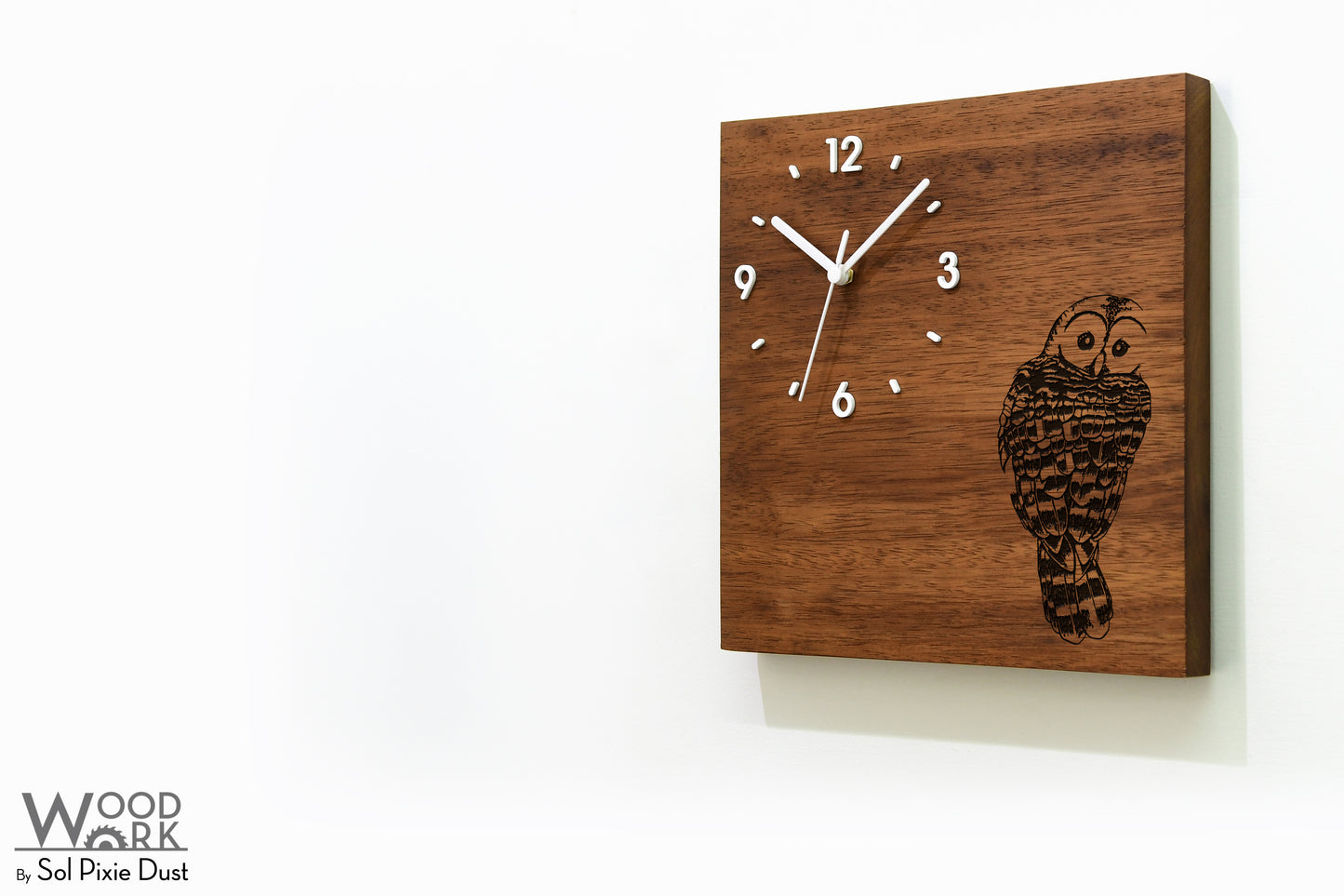 Vintage Wooden Square Clocks