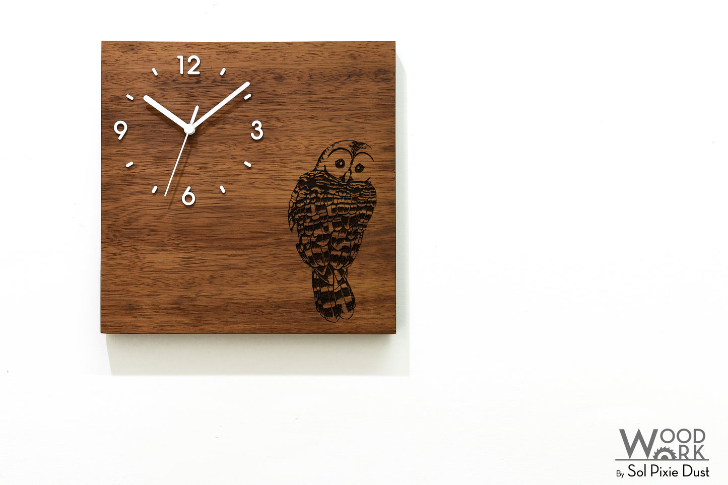Vintage Wooden Square Clocks