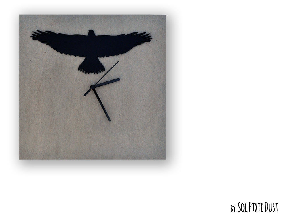 Square Concrete Wall Clocks Designs with Acrylic