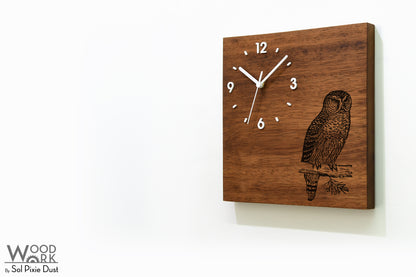 Vintage Wooden Square Clocks