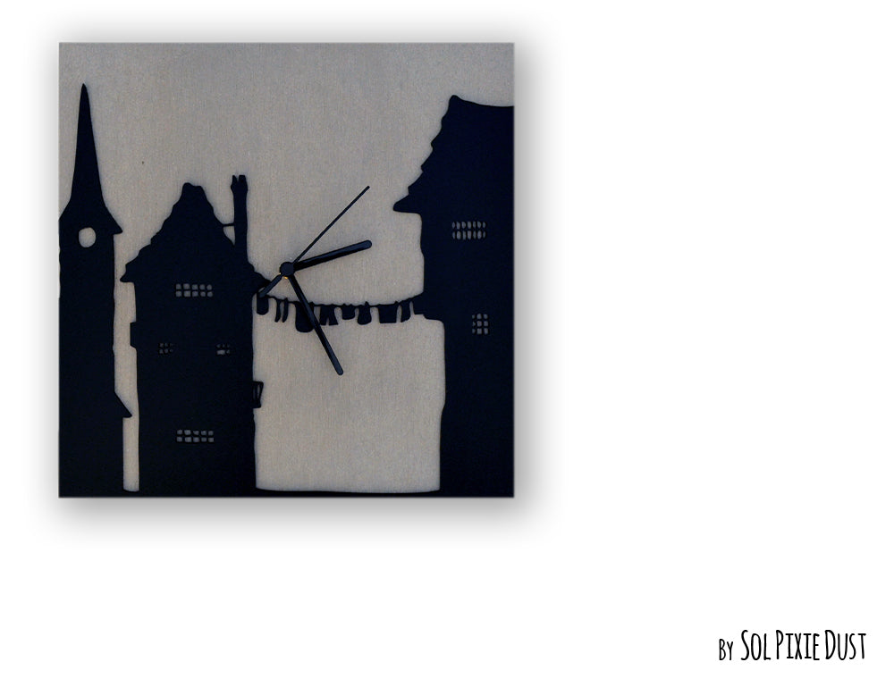 Square Concrete Wall Clocks Designs with Acrylic