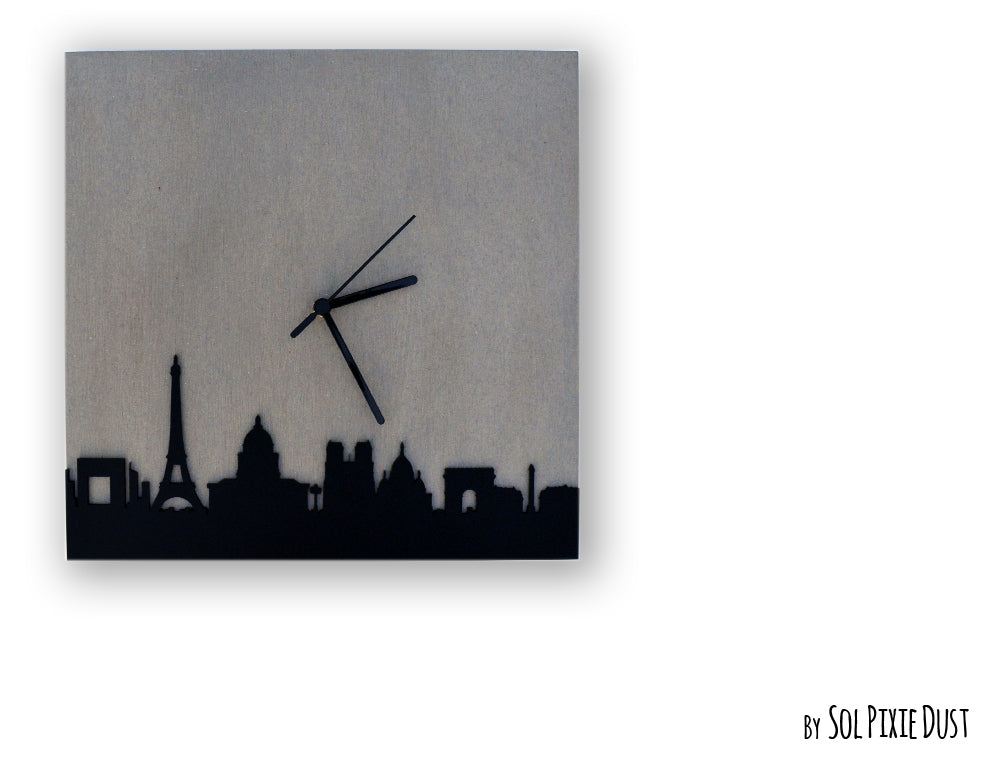 Square Concrete Wall Clocks Designs with Acrylic